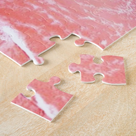 Roze Bermuda Beach Legpuzzel (Zijkant)
