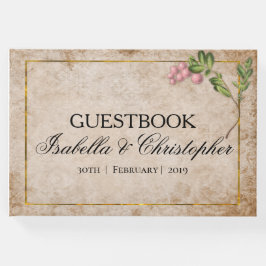  Roze Berries Wedding Guestbook Gastenboek