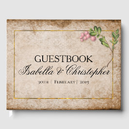 Roze Berries Wedding Guestbook Gastenboek
