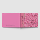 Roze Berry Damask Wedding of Shower Guestbook Gastenboek (Volledig)