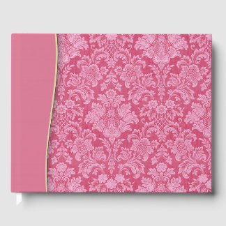 Roze Berry Damask Wedding of Shower Guestbook Gastenboek