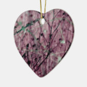 Roze Berry Field Keramisch Ornament (Links)