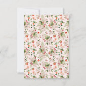 Roze Bes Eerst Bedankkaart (Achterkant)