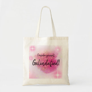 Roze Beschouw jezelf Gegalindaficeerde Canvas tas