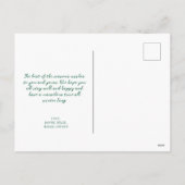 Roze bessen Bloemen Foto Kerst Briefkaart (Achterkant)