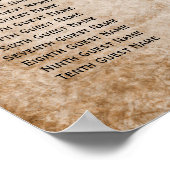  roze bessen bruiloft poster (Hoek)