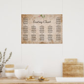  roze bessen bruiloft poster (Keuken)