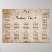  roze bessen bruiloft poster (Voorkant)