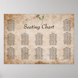  roze bessen bruiloft poster