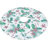 Roze bessen en bloemen kerstboom rok (Gekanteld)