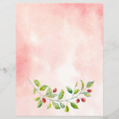 Roze bessen en groene bruinbruinaarster (Achterkant)