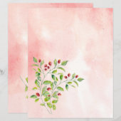 Roze bessen en groene bruinbruinaarster (Voorkant / Achterkant)