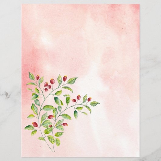 Roze bessen en groene bruinbruinaarster (Voorkant)