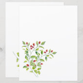 Roze bessen en groene bruinbruinaarster (Voorkant / Achterkant)
