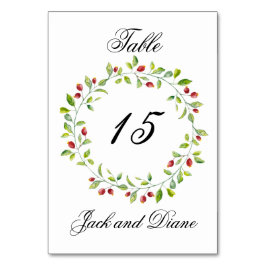 Roze bessen en groene oliefabrikaten kaart