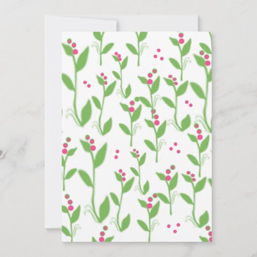 Roze bessen op groene bladeren (Achterkant)