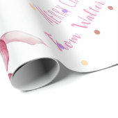 Roze bessen Vrouwelijk zakelijk Cadeaupapier (Rol Hoek)