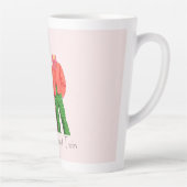 Roze Best geklede tweeling Latte Mok (Rechts)