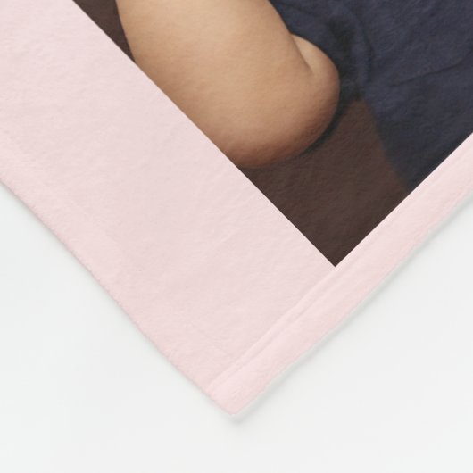 Roze Best Grandma Flowers Photo Collage Fleece Deken (Hoek)