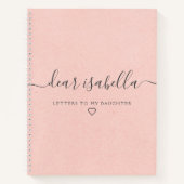 Roze Beste Dochter Keepslag Memory Journal Notitieboek (Voorkant)