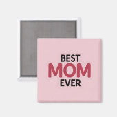 Roze beste mama ooit magneet (Voorkant / Achterkant)