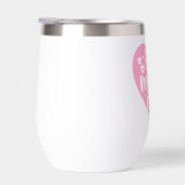 Roze beste mamma ooit om de Floral Heart vorm (Rechts)