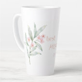 Roze Beste moeder ooit - Latte mok, Moederdag cade Mok (Linkerhoek)
