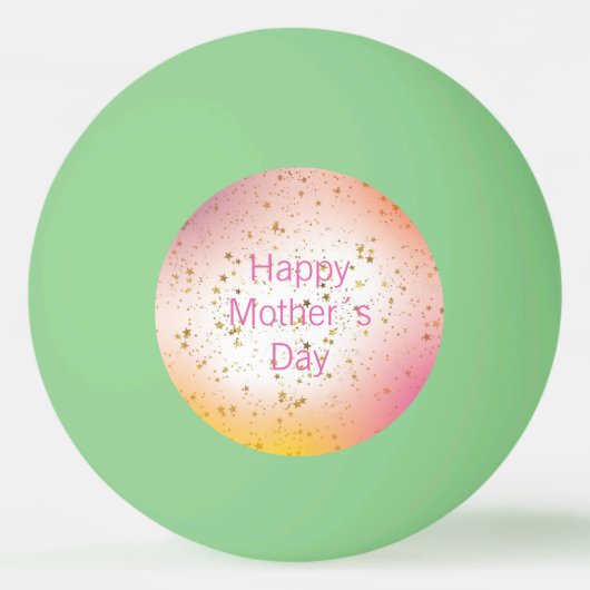 Roze Beste Moeder Ooit Moderne Moederdag Pingpongbal (Achterkant)