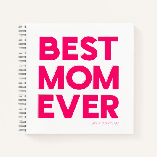 Roze Beste Moeder Ooit Notitieboek (Voorkant)