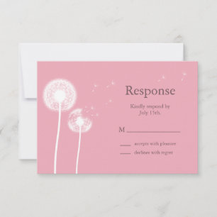 Roze beste wensen! RSVP