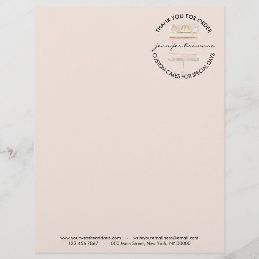 Roze bestellingsformulier voor crème ter gelegenhe flyer (Achterkant)