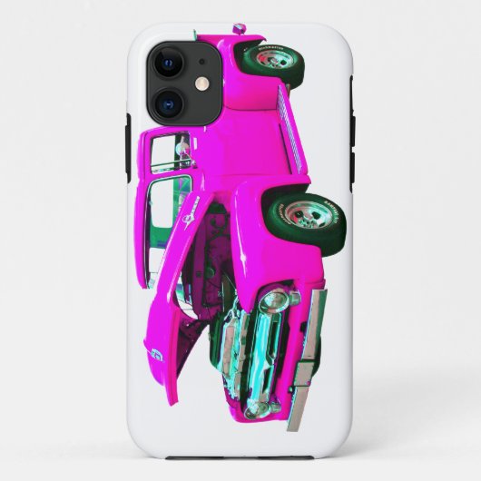 Roze bestelwagen Case-Mate iPhone case (Achterkant)