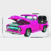 Roze bestelwagen Case-Mate iPhone case (Achterkant (horizontaal))