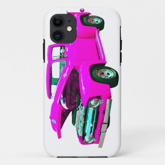 Roze bestelwagen Case-Mate iPhone case (Achterkant)