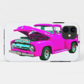 Roze bestelwagen Case-Mate iPhone case (Achterkant (horizontaal))