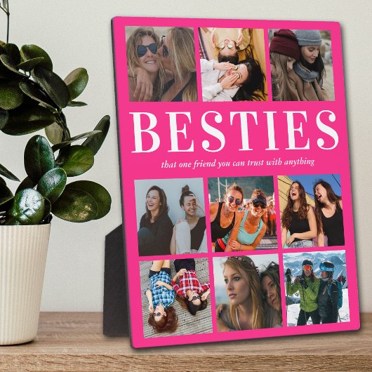 Roze Besties Gift | Beste vriend Fotoplaat
