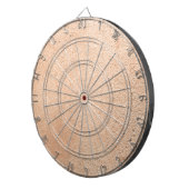 Roze betonnen afdruk dartbord (Voorkant Rechts)