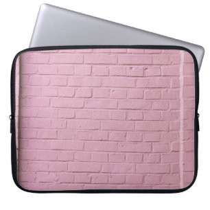 Roze betonwand laptop sleeve