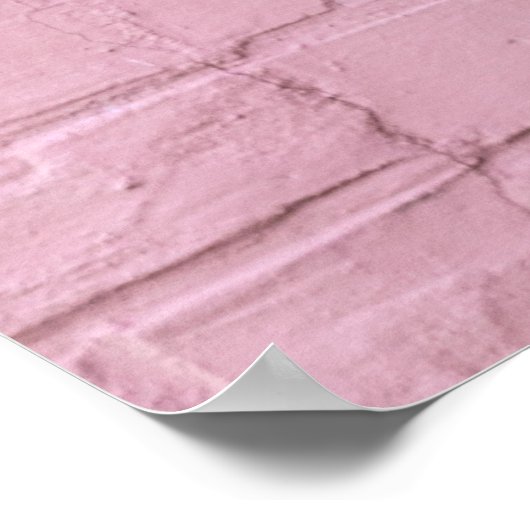 Roze betonwand poster (Hoek)