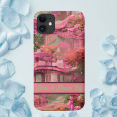 Roze betoverend fantasiebos Case-Mate iPhone case