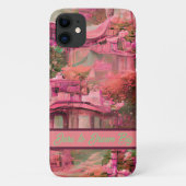 Roze betoverend fantasiebos Case-Mate iPhone case (Achterkant)