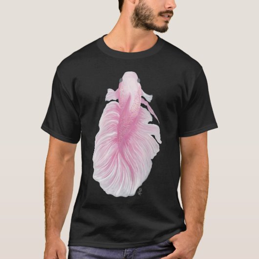 Roze Betta Vis T-shirt (Voorkant)