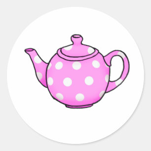 Roze Betty Teapot Square Sticker