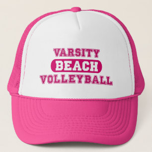 Roze beukenvolleybal trucker pet