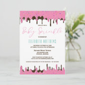 Roze Bevrijkende Baby sprinkhaan Kaart (Staand voorkant)