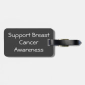 Roze bewustmakingslint bagagelabel (Achterkant horizontaal)