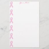 Roze bewustmakingslint briefpapier (Voorkant)