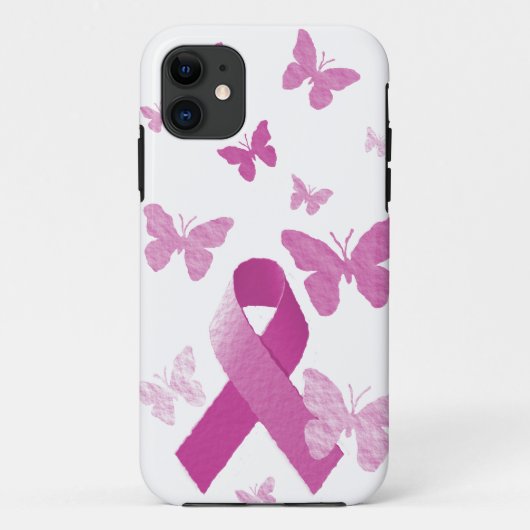 Roze bewustmakingslint Case-Mate iPhone case (Achterkant)