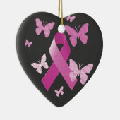 Roze bewustmakingslint keramisch ornament (Rechts)