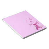 Roze bewustmakingslint notitieblok (Schuin)